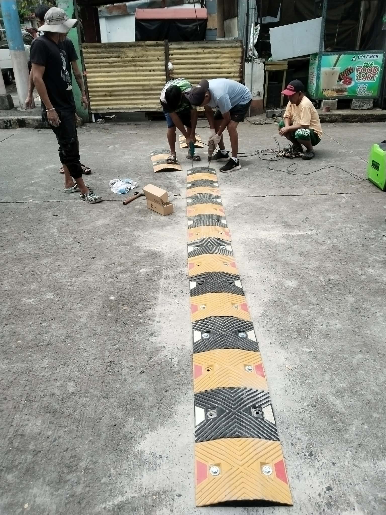 Speed Bump Installation