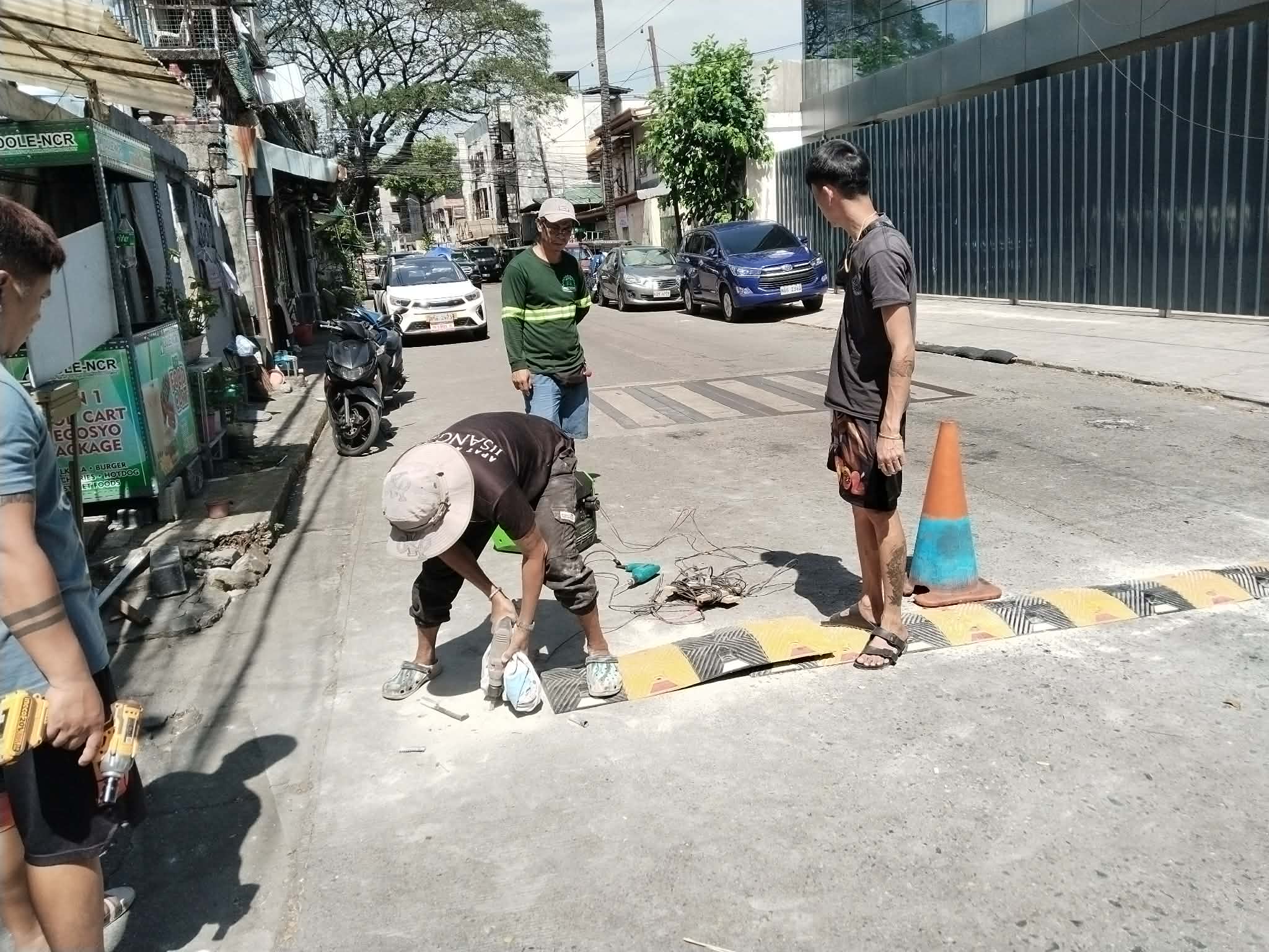Speed Bump Installation