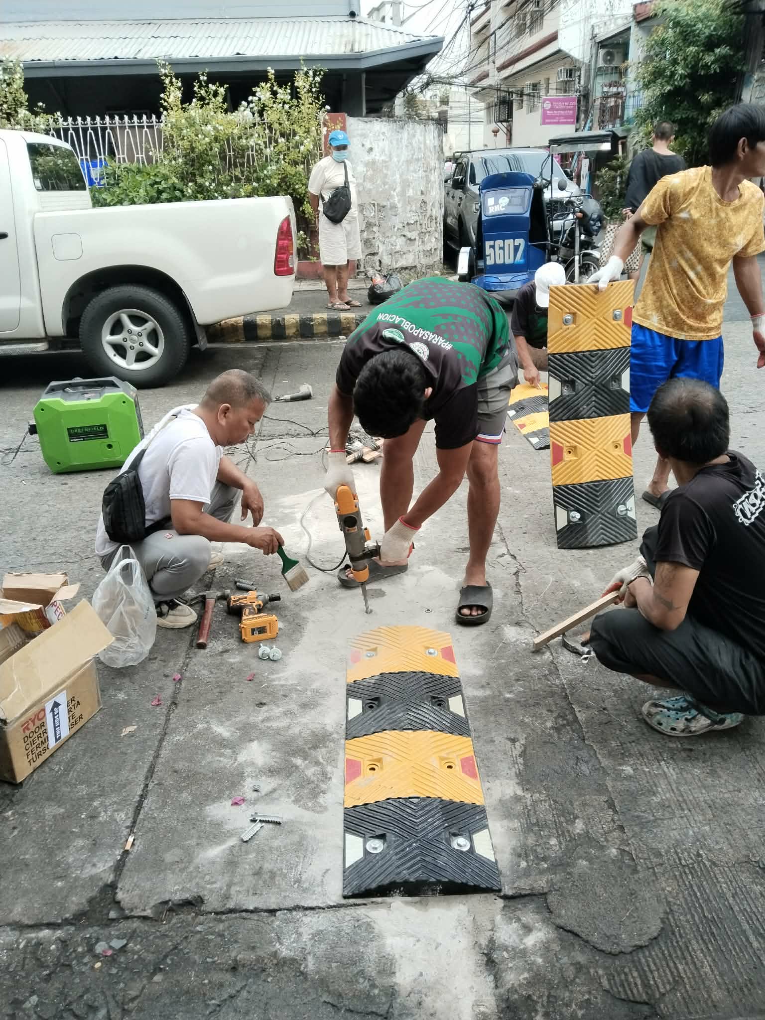 Speed Bump Installation